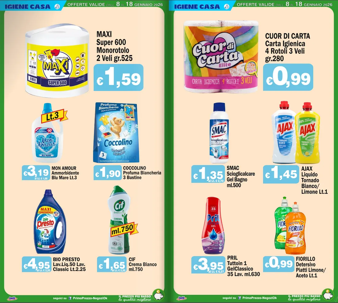 Volantini Primo Prezzo da 8 gennaio a 18 gennaio di 2026 - Pagina del volantino 10