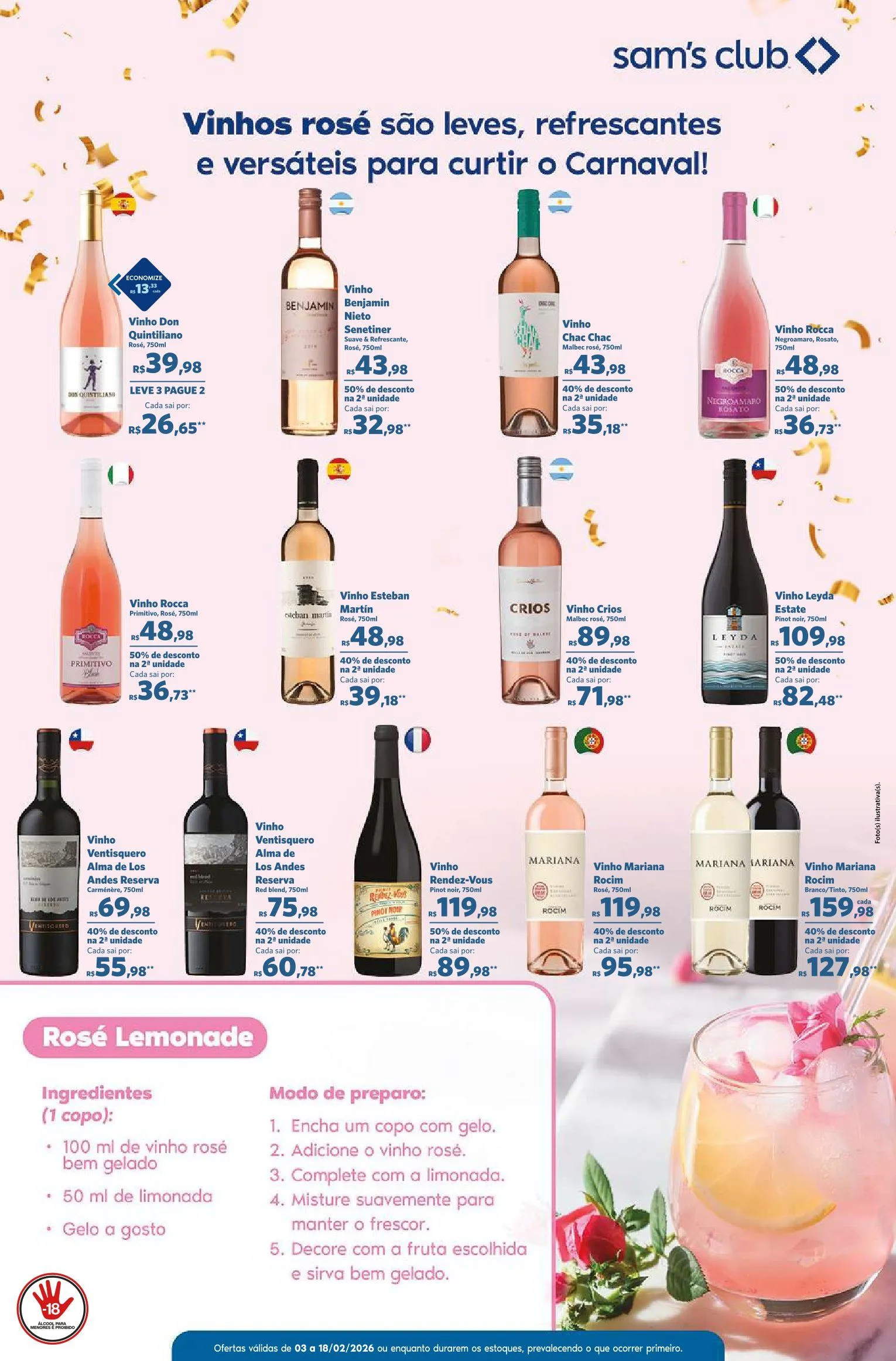 Encarte de Folhetos Sam's Club 3 de fevereiro até 18 de fevereiro 2026 - Pagina 10