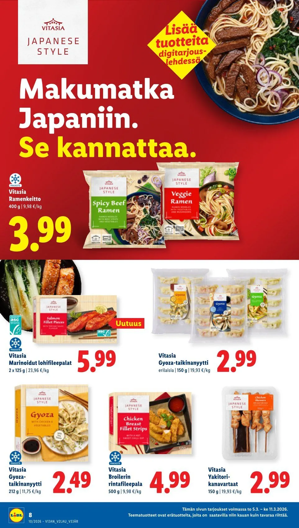  Kaupan Lidl uusimmat tarjoukset voimassa alkaen 5. maaliskuuta - 11. maaliskuuta 2026 - Tarjouslehti sivu 10