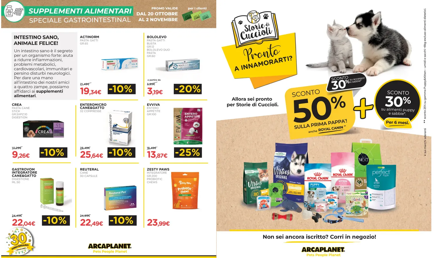 Volantini Arcaplanet da 20 ottobre a 2 novembre di 2025 - Pagina del volantino 10