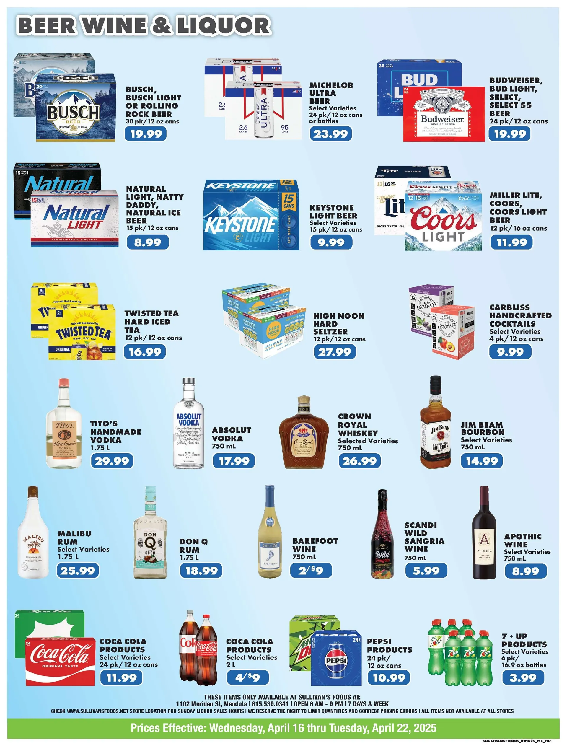 Weekly ad Sullivan's Foods Deals from April 16 to April 20 2025 - Page 10