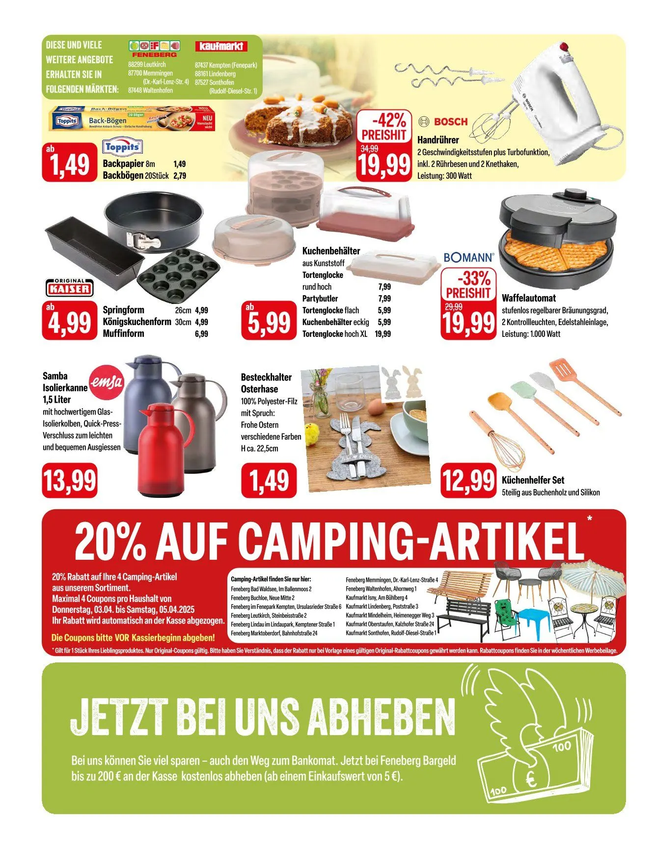 Feneberg Angebote von 3. April bis 5. April 2025 - Prospekt seite 10