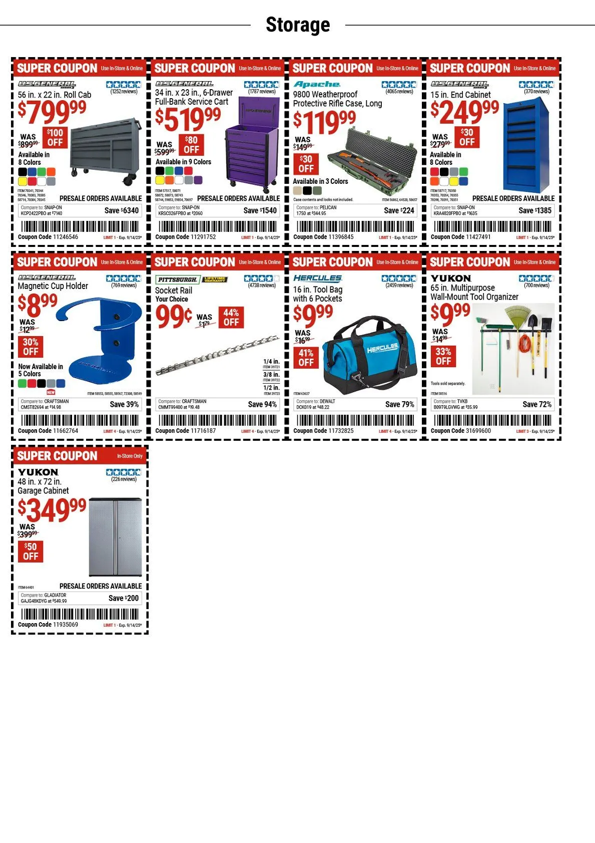 Weekly ad Harbor Freight coupons from September 2 to September 14 2025 - Page 9