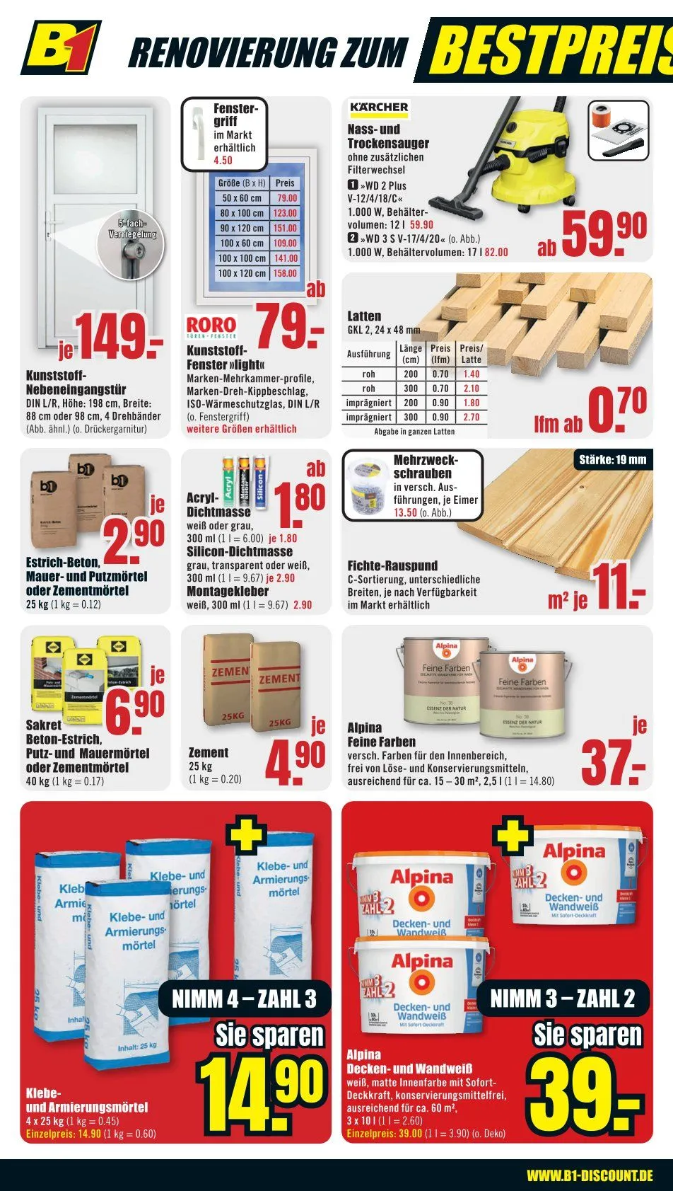 B1 Discount Baumarkt Angebote von 18. April bis 24. April 2026 - Prospekt seite 10
