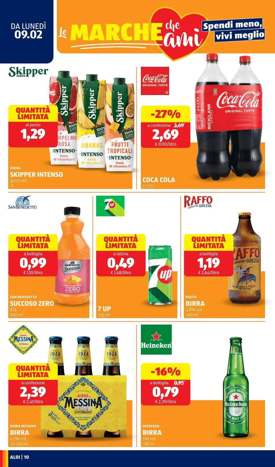  Aldi Volantini  da 9 febbraio a 15 febbraio di 2026 - Pagina del volantino 10