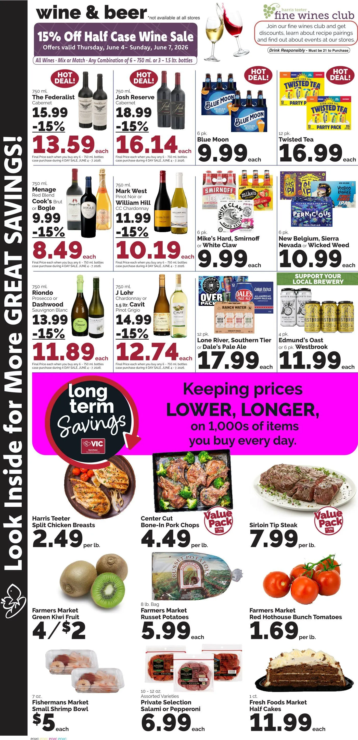 Weekly promotion Harris Teeter Sales spanning from June 3 to June 9 2026 - Page 10 for Catalogue 365