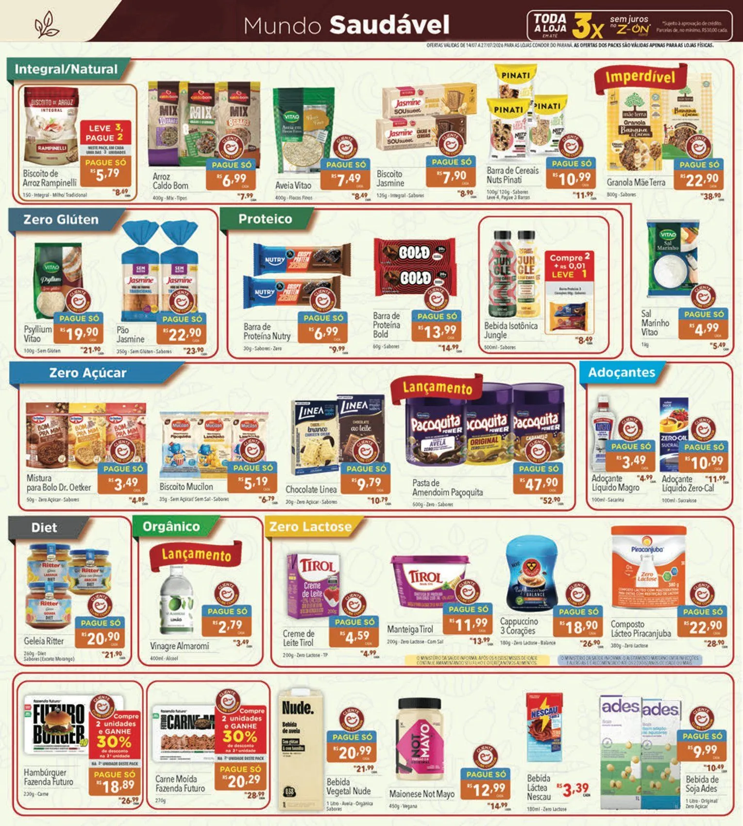Encarte de Folhetos Supermercados Condor 14 de julho até 27 de julho 2026 - Pagina 10