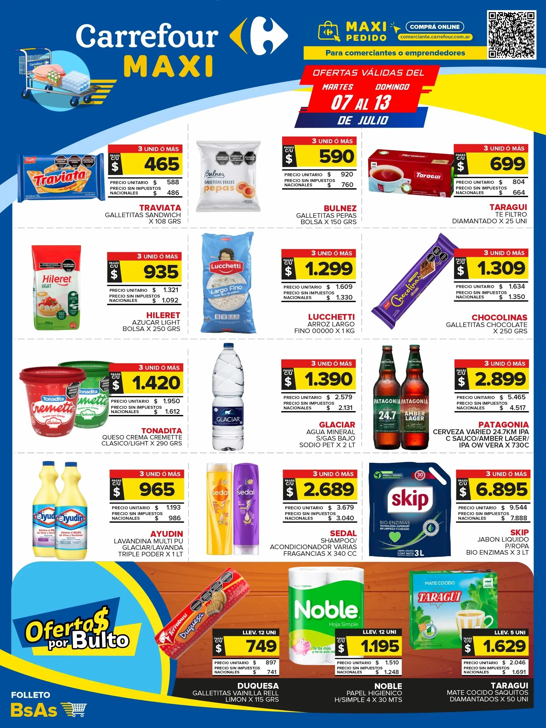 Ofertas de Ofertas Carrefour 7 de julio al 13 de julio 2025 - Página 1 del catálogo