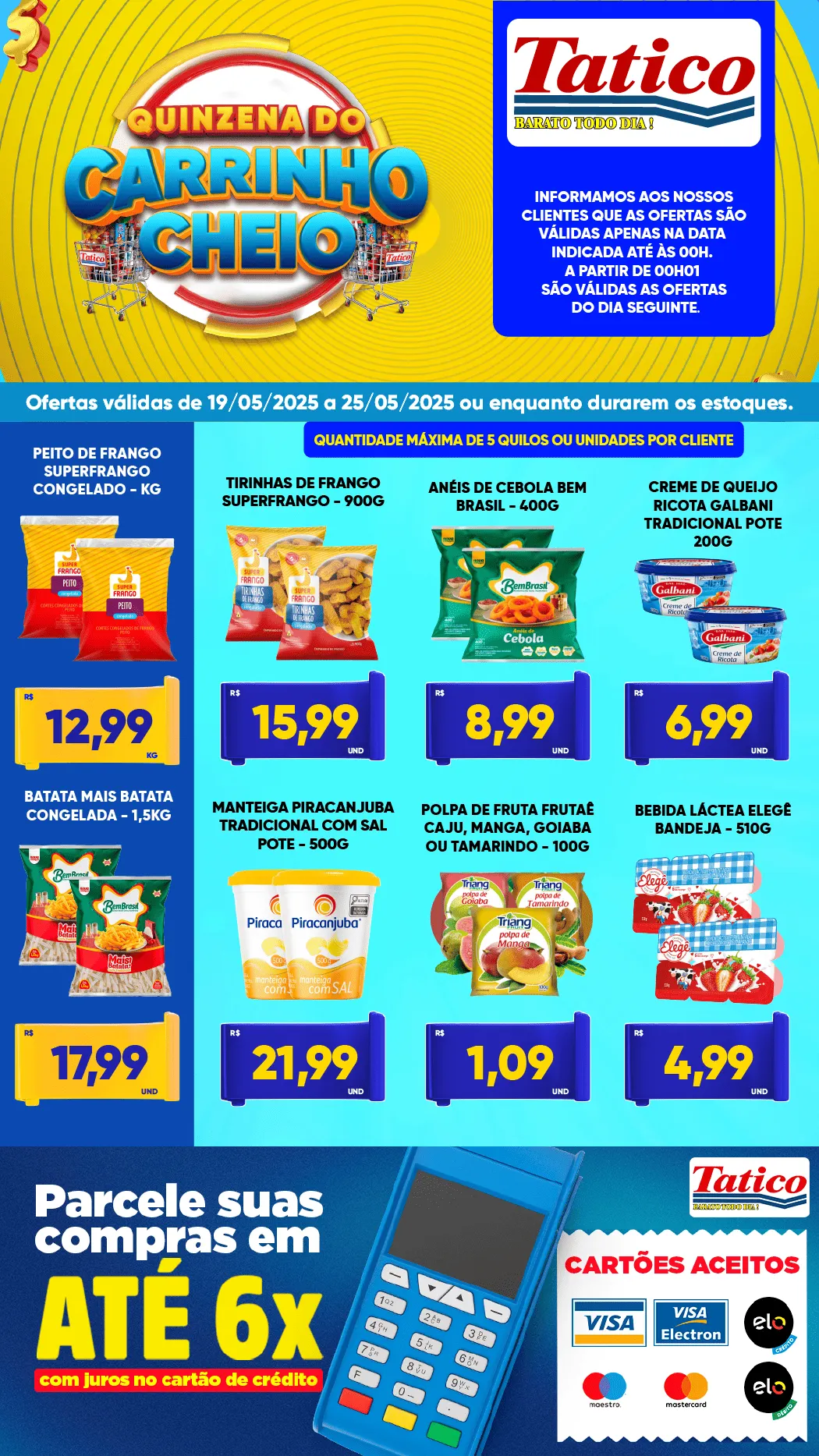 Encarte de Folhetos Tatico 19 de maio até 26 de maio 2025 - Pagina 1