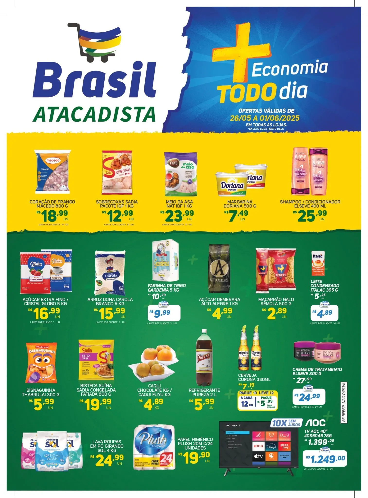 Encarte de Folhetos Brasil Atacadista 26 de maio até 1 de junho 2025 - Pagina 1