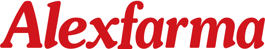 Alexfarma logo de folhetos