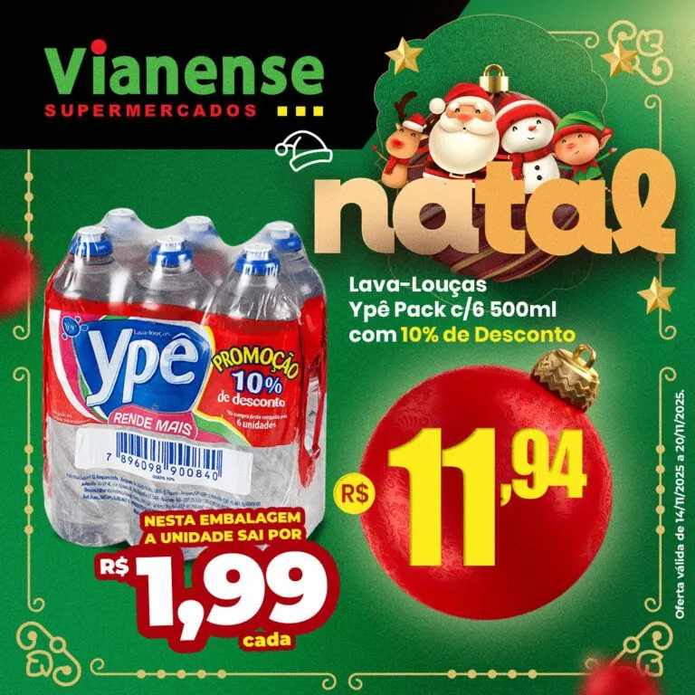 Encarte de Vianense Supermercados Ofertas 14 de novembro até 20 de novembro 2025 - Pagina 1