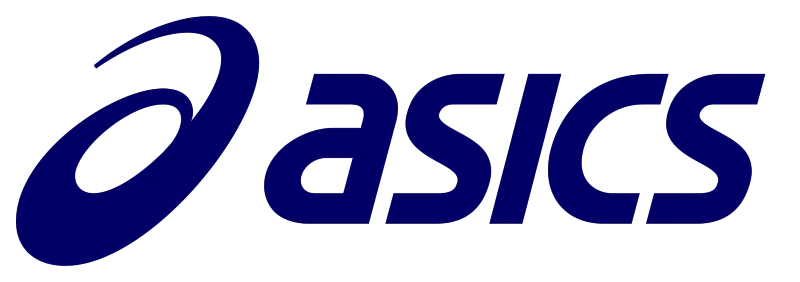 ASICS logo de folhetos