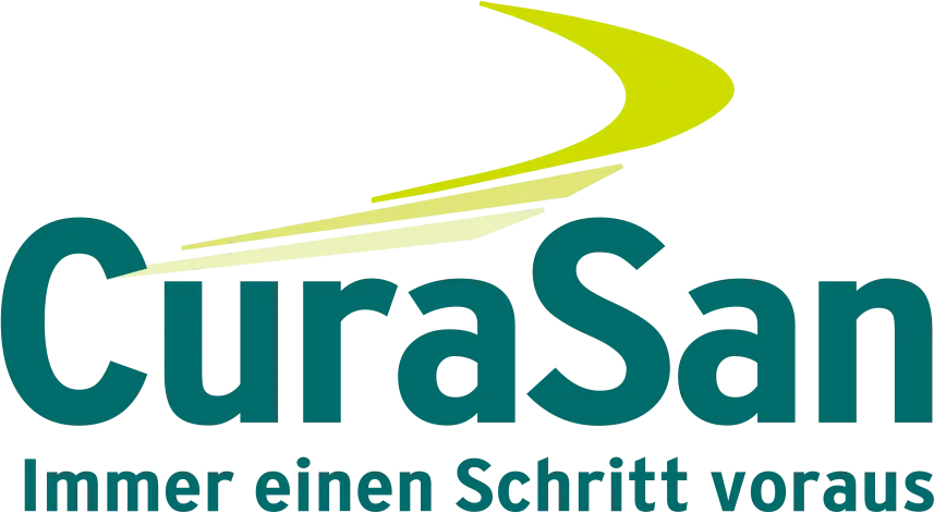 CuraSan logo die aktuell Flugblatt