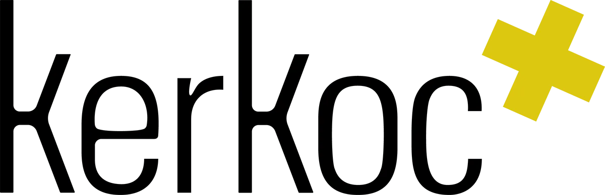 Kerkoc logo die aktuell Flugblatt