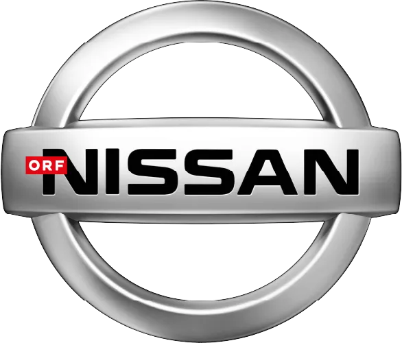 Nissan  logo die aktuell Flugblatt