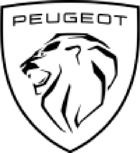 Peugeot logo die aktuell Flugblatt