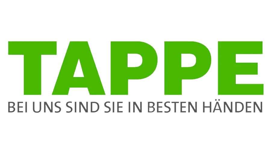 Tappe logo die aktuell Flugblatt