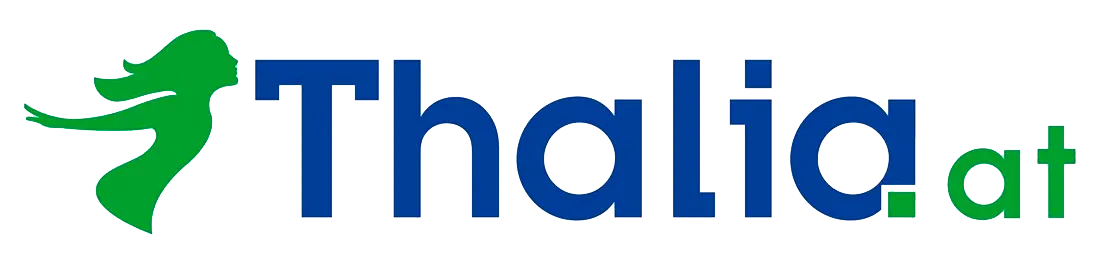 Thalia logo die aktuell Flugblatt