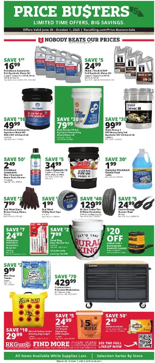 Weekly ad Rural king Flyers from June 30 to October 1 2025 - Page 1