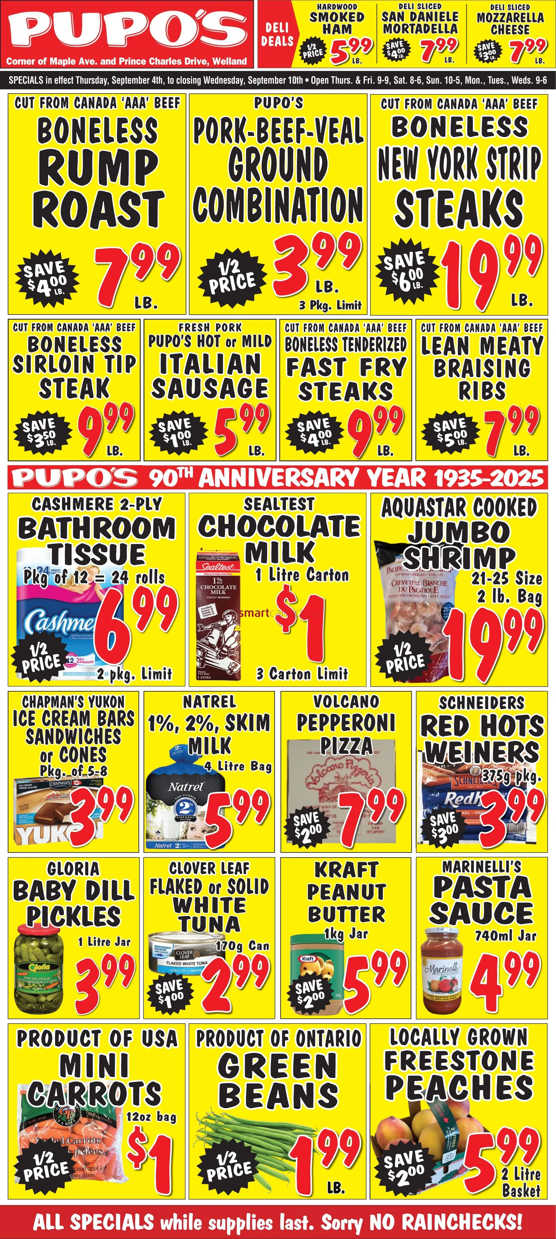 Pupo's Food Market Sales from September 4 to September 10 2025 - flyer page 1