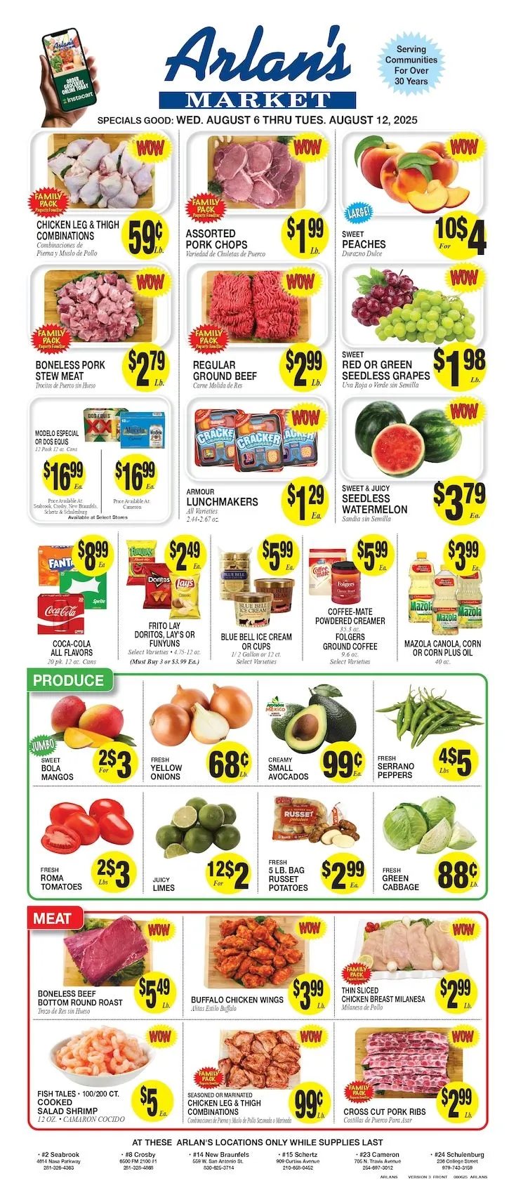 Weekly ad Arlan's Market Sales from August 8 to August 13 2025 - Page 