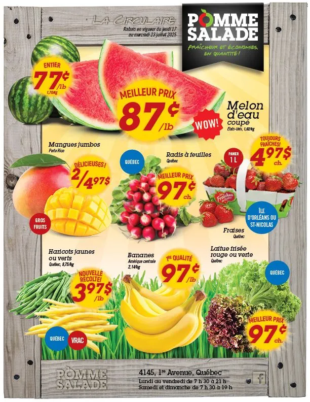Pomme Salade flyers  from July 17 to July 23 2025 - flyer page 
