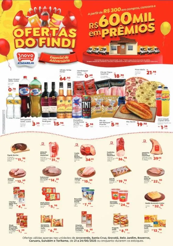 Encarte de Folhetos Novo Atacarejo 21 de agosto até 24 de agosto 2025 - Pagina 1