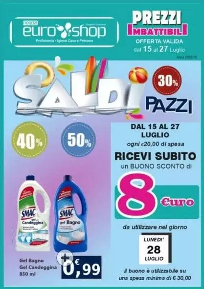 Volantini EUROSHOP Monopoli da 16 luglio a 27 luglio di 2025 - Pagina del volantino 