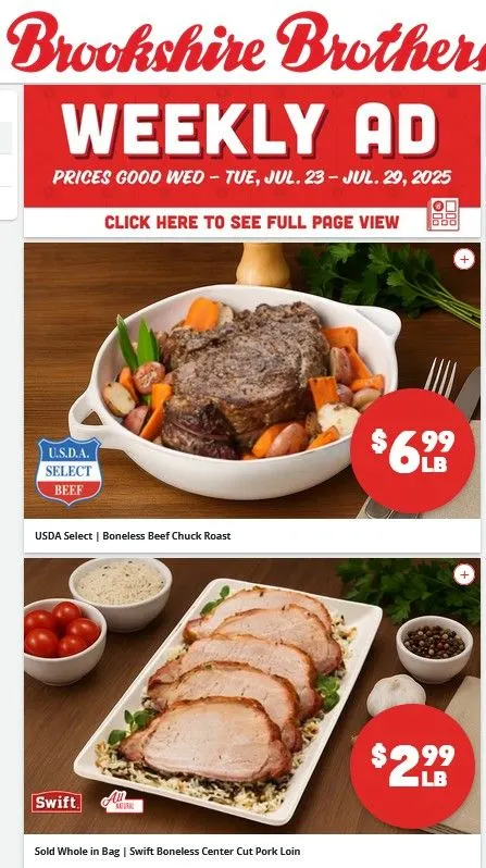 Weekly ad Brookshires Sales from July 23 to July 29 2025 - Page 1