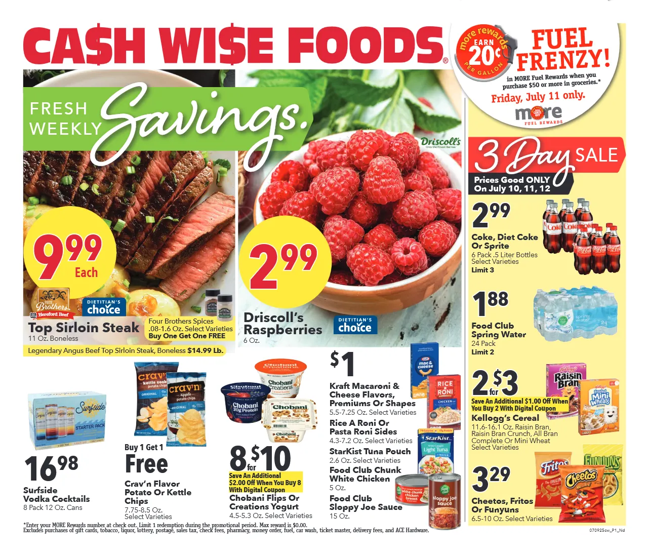 Weekly ad Cash Wise Sales from July 9 to July 15 2025 - Page 