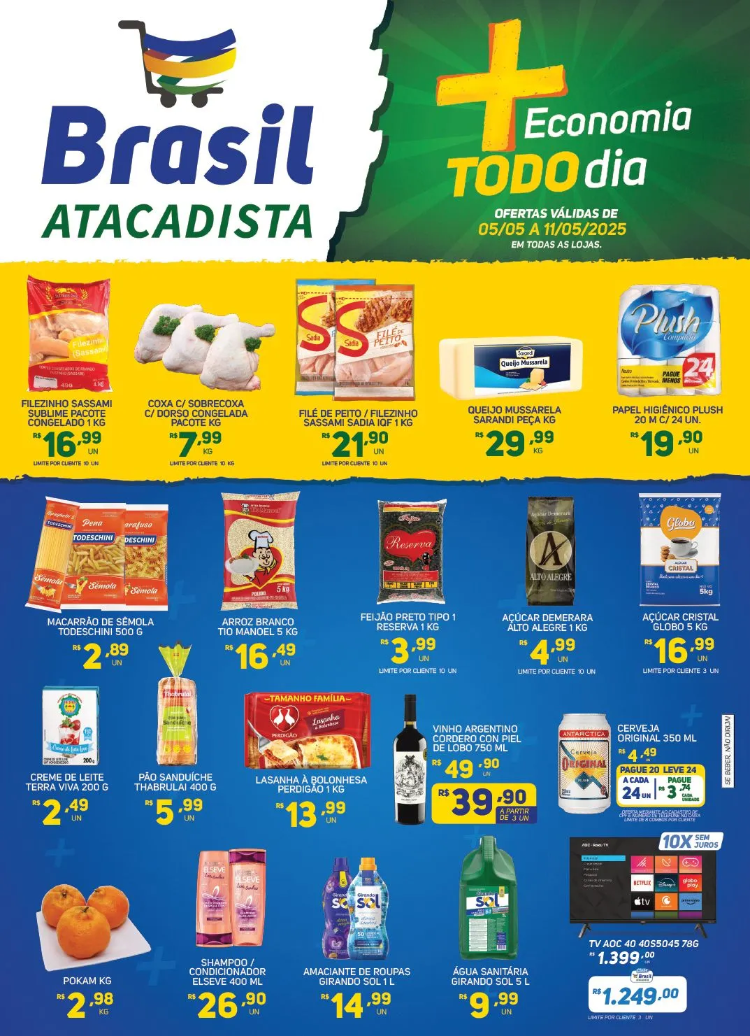 Encarte de Folhetos Brasil Atacadista 5 de maio até 11 de maio 2025 - Pagina 1