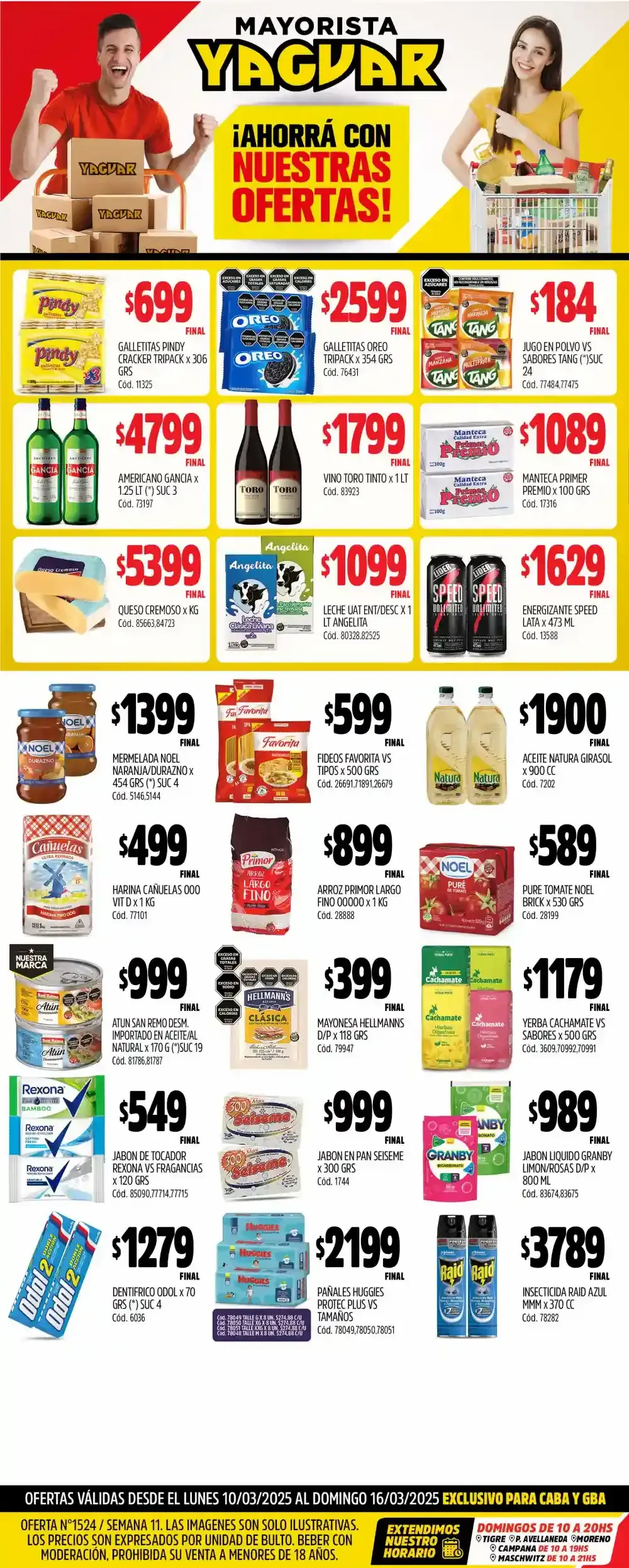 Ofertas de Yaguar Ofertas 10 de marzo al 16 de marzo 2025 - Página 1 del catálogo