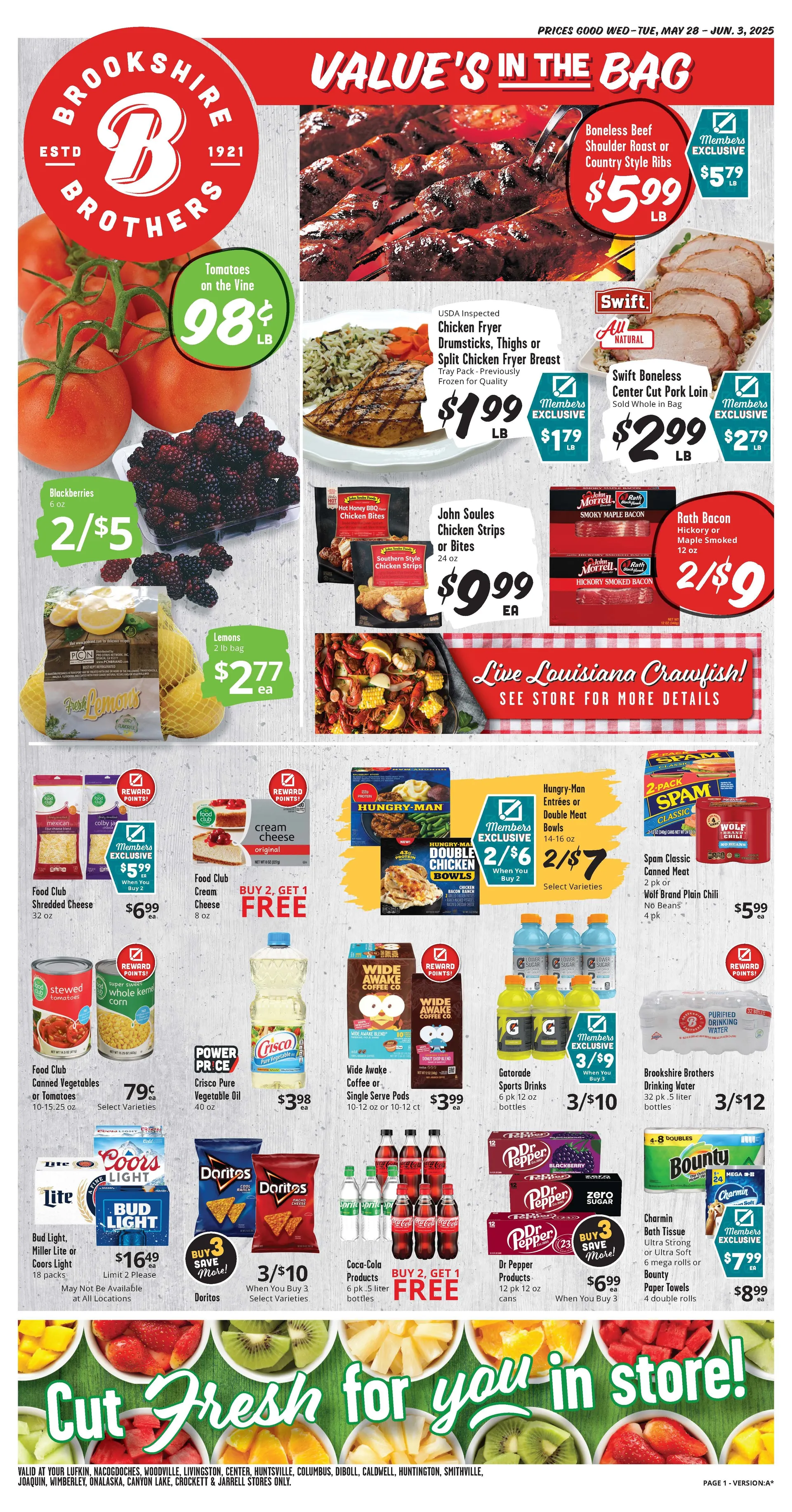 Weekly ad Brookshire Brothers Sales from May 28 to June 3 2025 - Page 