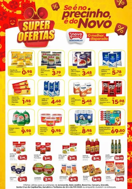 Encarte de Folhetos Novo Atacarejo 22 de setembro até 26 de setembro 2025 - Pagina