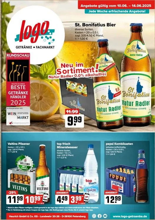 Logo Getränkemarkt Prospekte von 10. Juni bis 15. Juni 2025 - Prospekt seite 