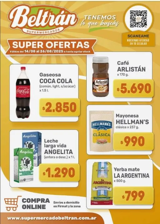 Ofertas de Ofertas Beltrán Supermercados 14 de agosto al 27 de agosto 2025 - Página  del catálogo