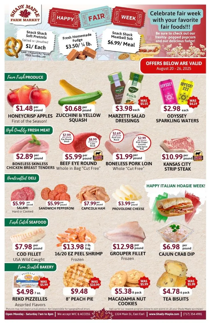 Weekly ad Shady Maple Sales from August 20 to August 27 2025 - Page 1