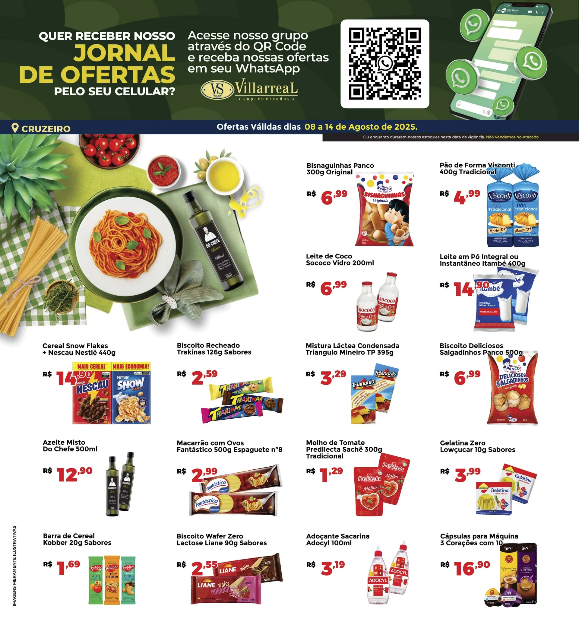 Encarte de Folhetos Villarreal 8 de agosto até 18 de agosto 2025 - Pagina