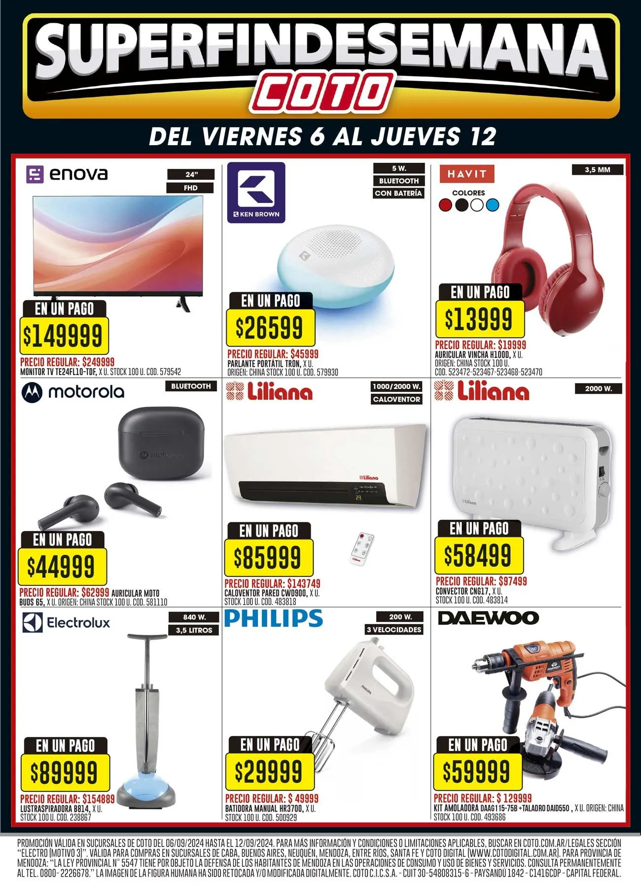 Ofertas de Coto Super fin de semana 6 de septiembre al 12 de septiembre 2024 - Página 3 del catálogo