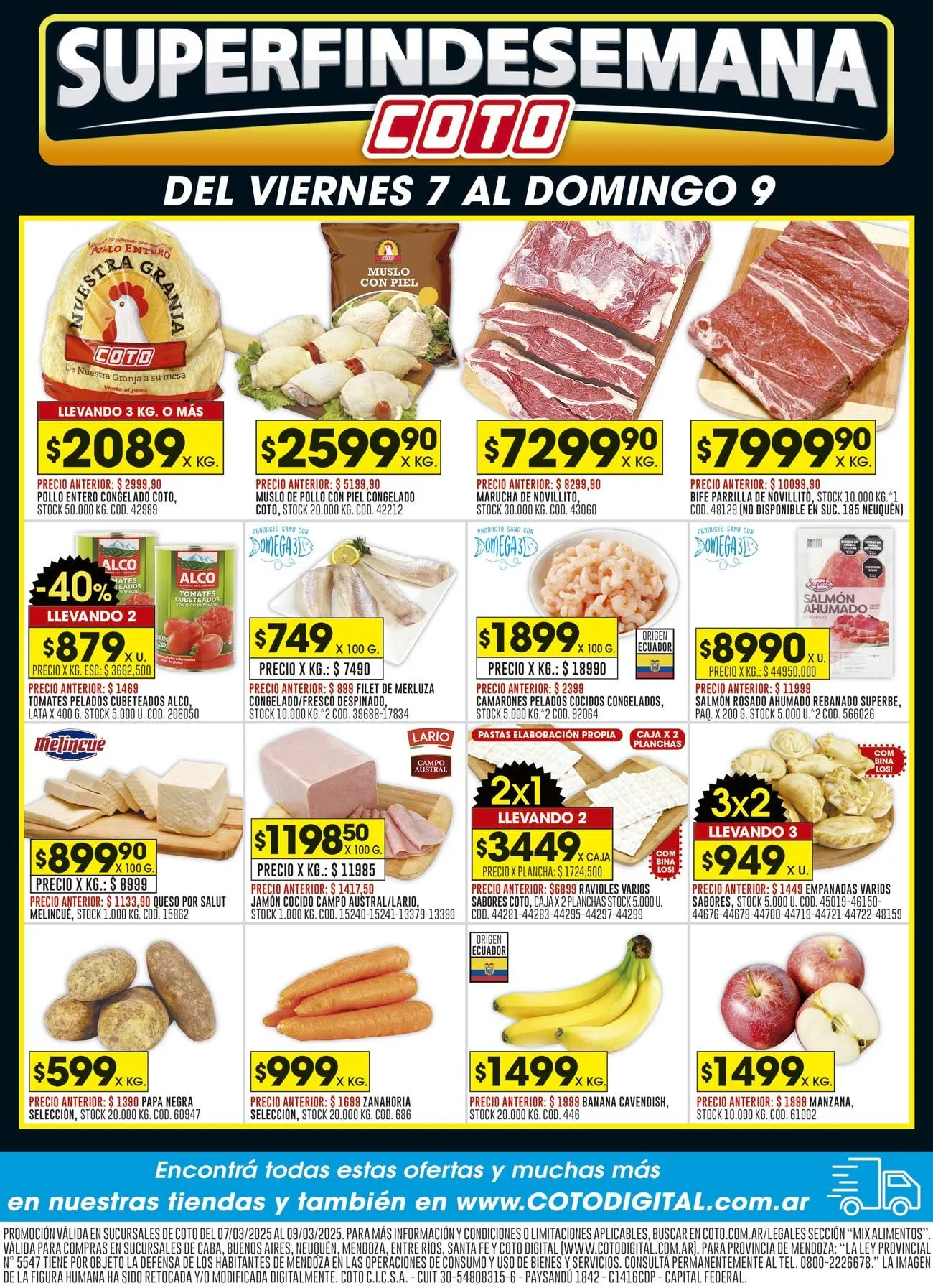 Ofertas de Coto Superfindesemana 7 de marzo al 9 de marzo 2025 - Página 1 del catálogo