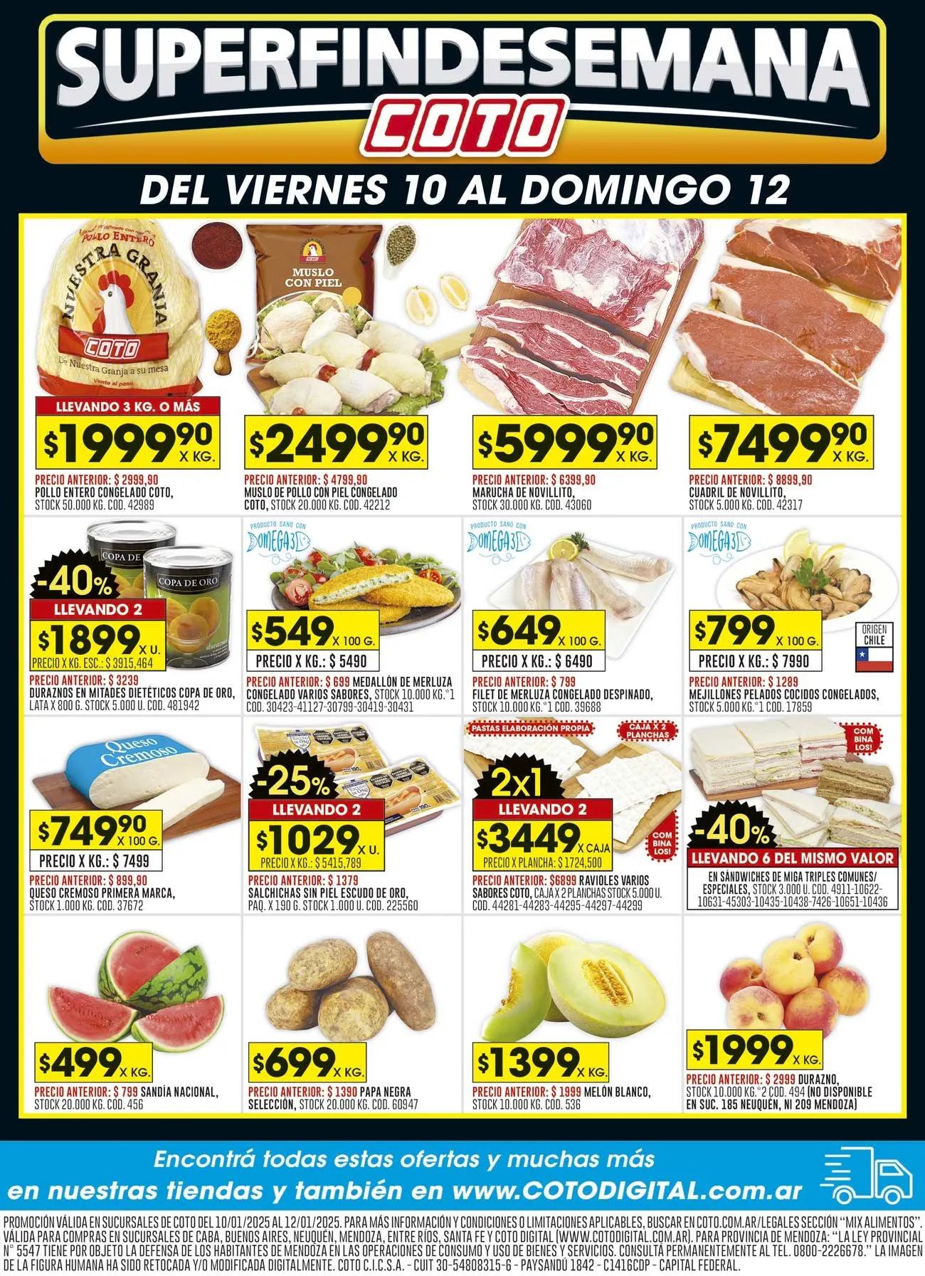 Ofertas de Coto promociones semanales 10 de enero al 16 de enero 2025 - Página 1 del catálogo