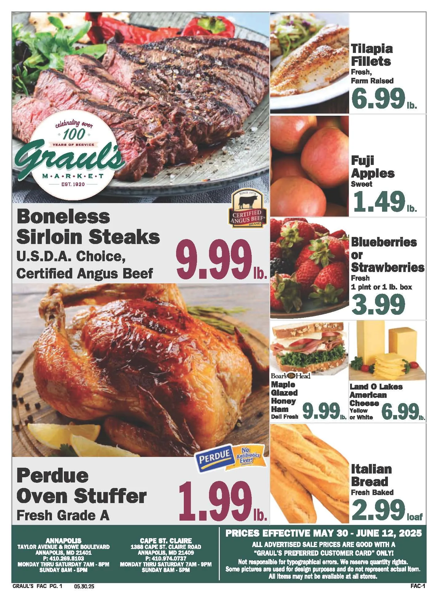 Weekly ad Graul's Market weekly ads from May 30 to July 12 2025 - Page 1