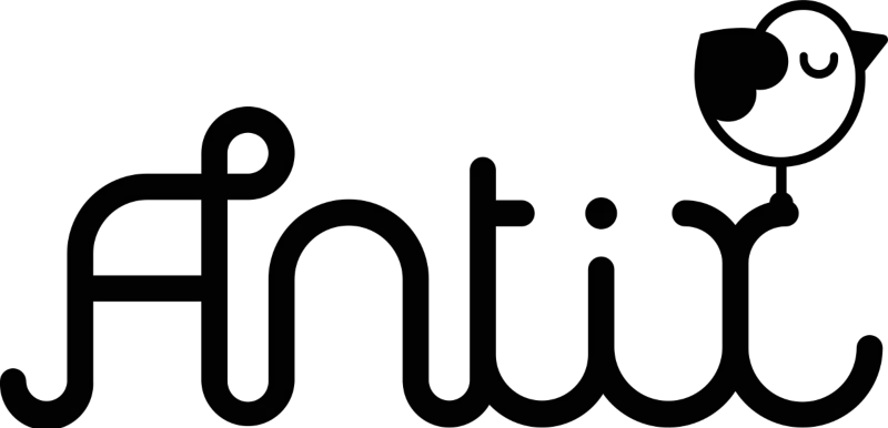 Antix logo de folhetos