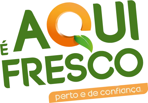 Aqui é Fresco logo de folhetos