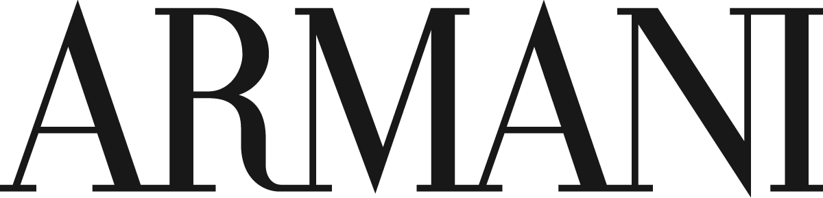 Armani logo. Current catalogue