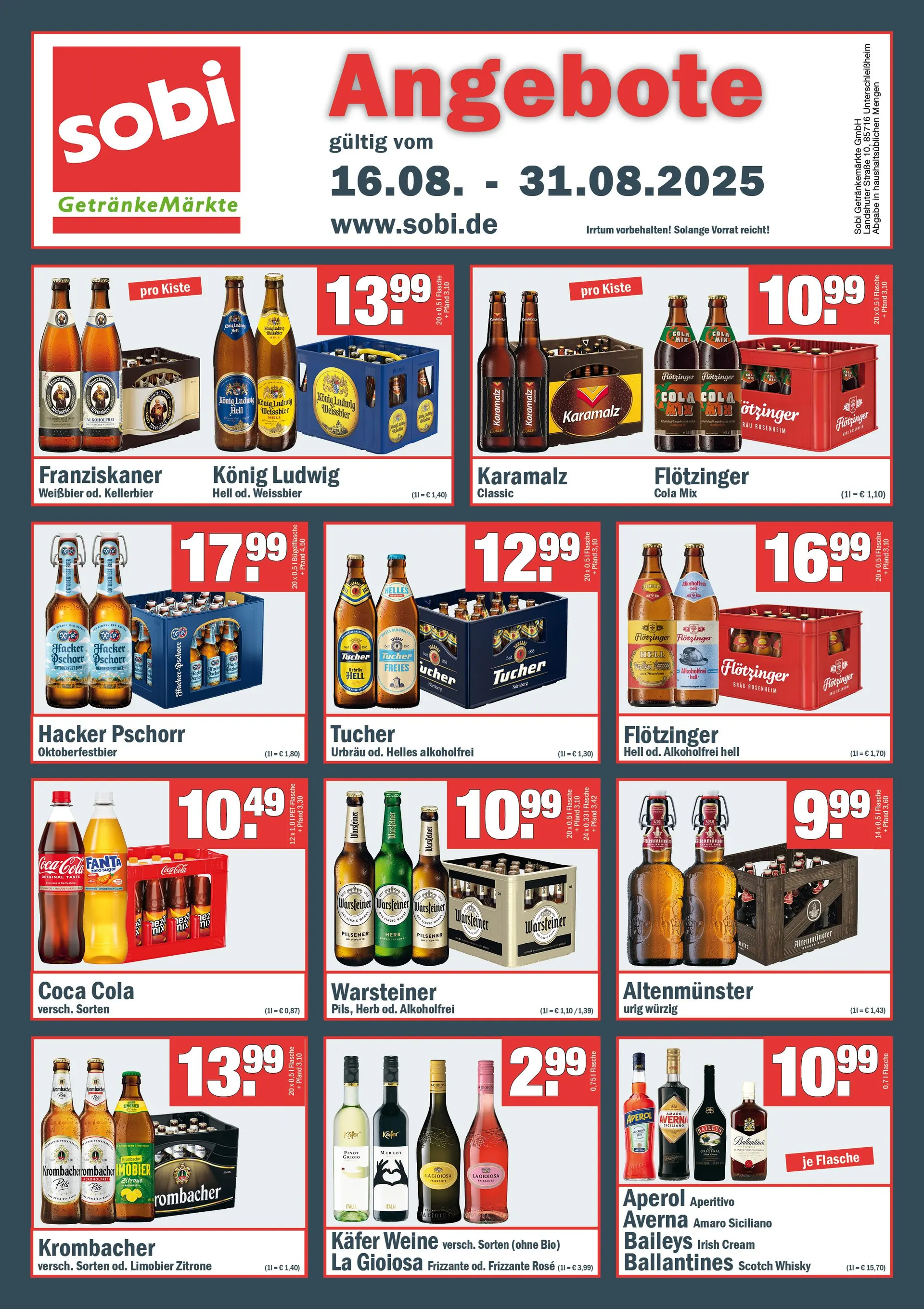 Sobi Prospekte von 16. August bis 28. August 2025 - Prospekt seite