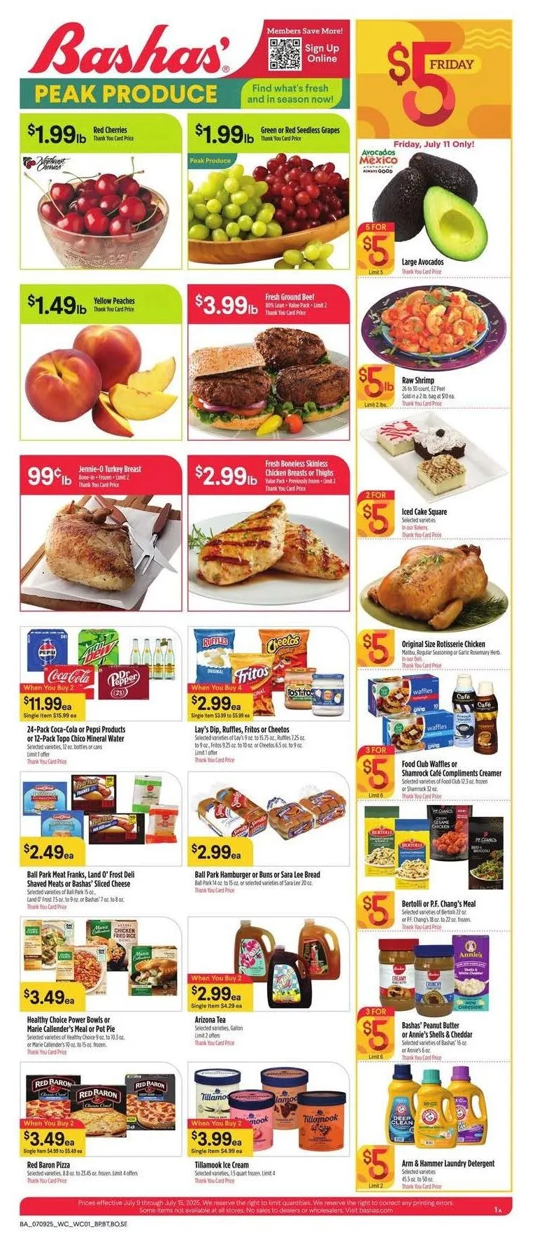 Weekly ad Bashas lales from July 9 to July 15 2025 - Page 