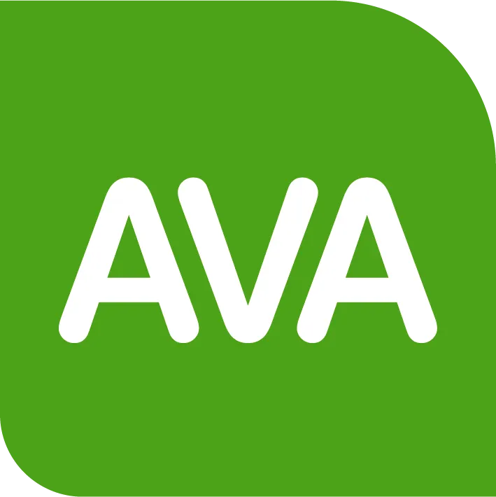AVA logo in de folder van deze week