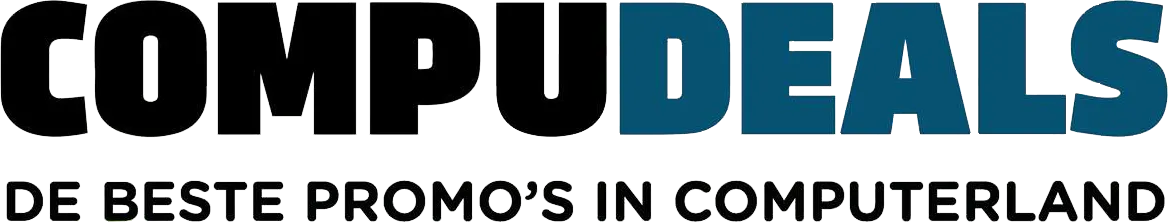 CompuDeals logo in de folder van deze week